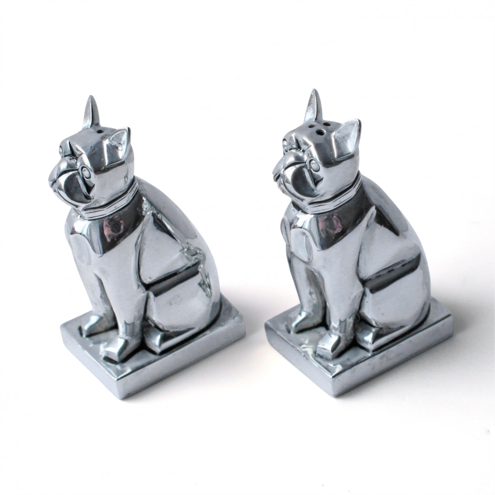 Photo of Pair Art Deco Style French Bulldog Salt & Pepper Shakers