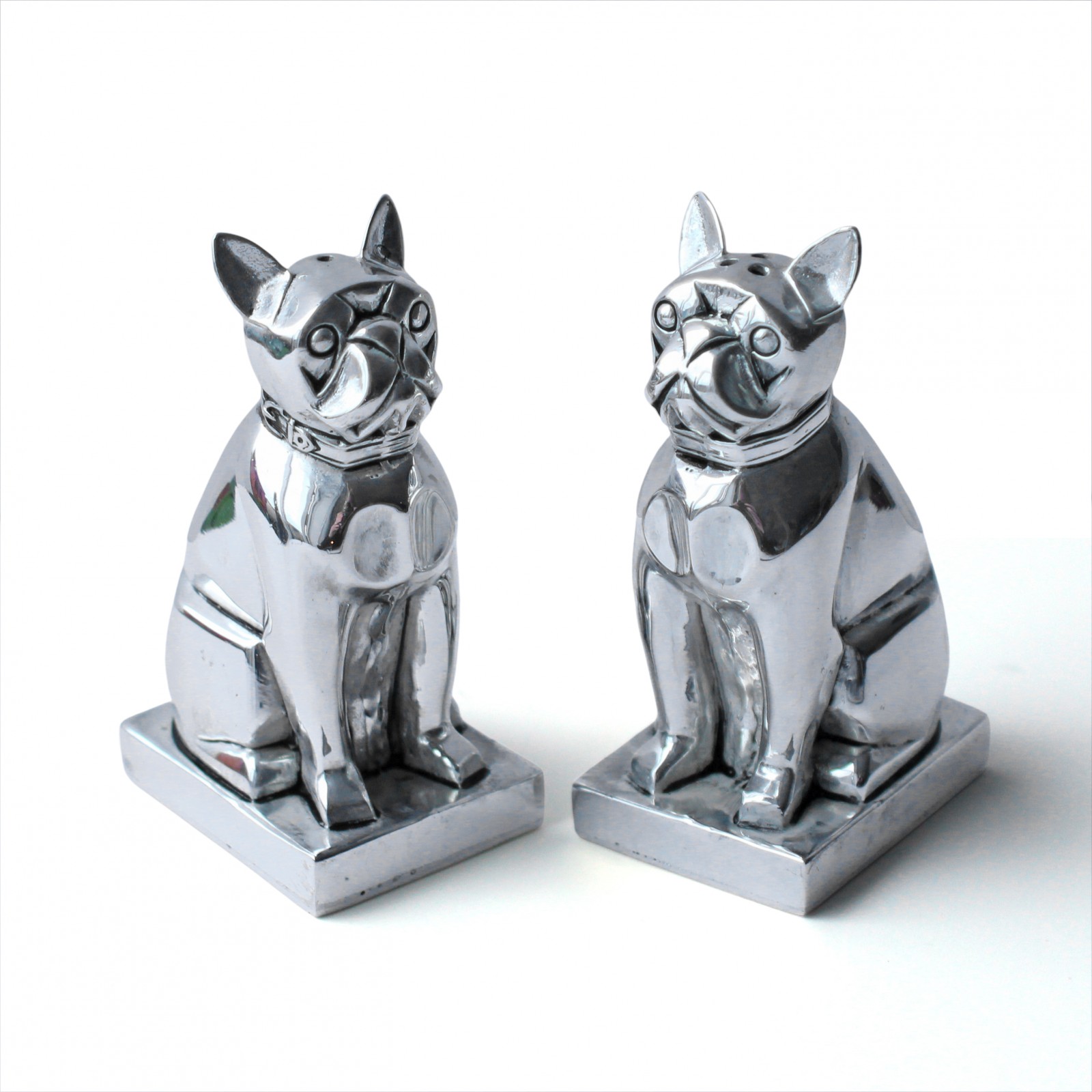 Photo of Pair Art Deco Style French Bulldog Salt & Pepper Shakers