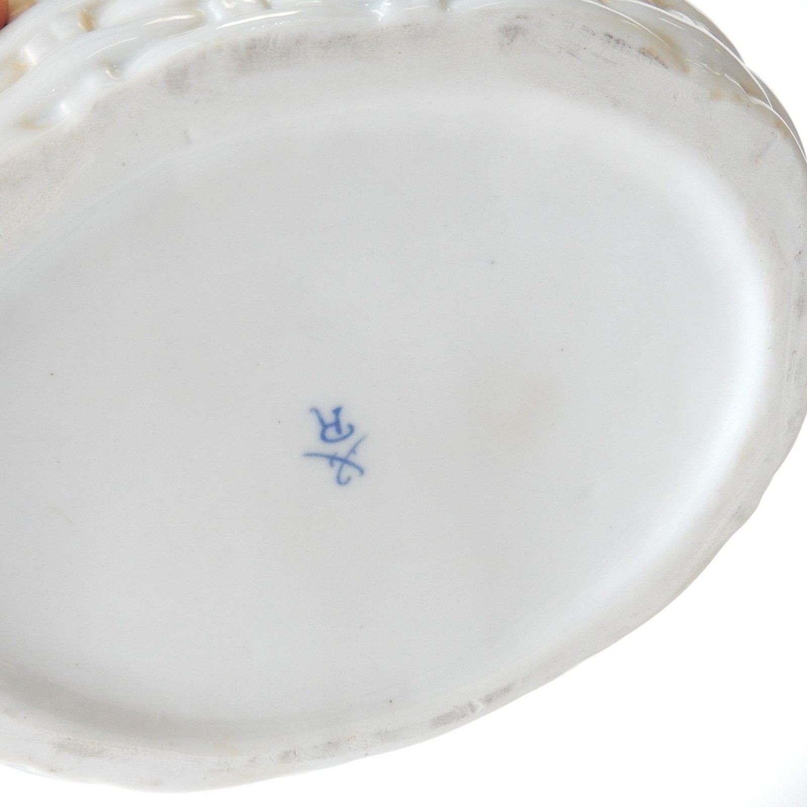 Photo of Porcelain Ceramic Chick Hen Egg Basket Lidded Bowl