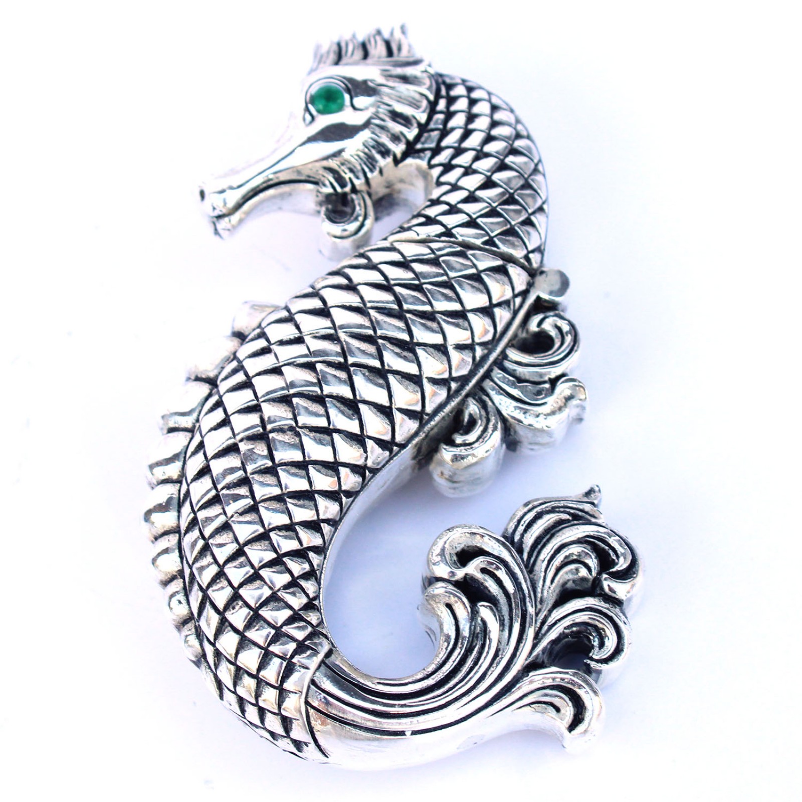 Photo of Silver Plated Seahorse Vesta Match Safe