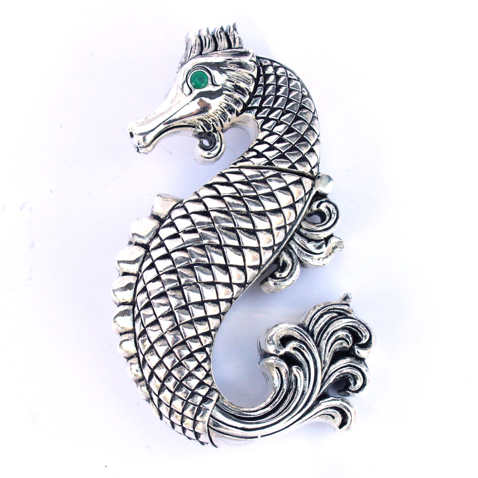 Photo of Silver Plated Seahorse Vesta Match Safe