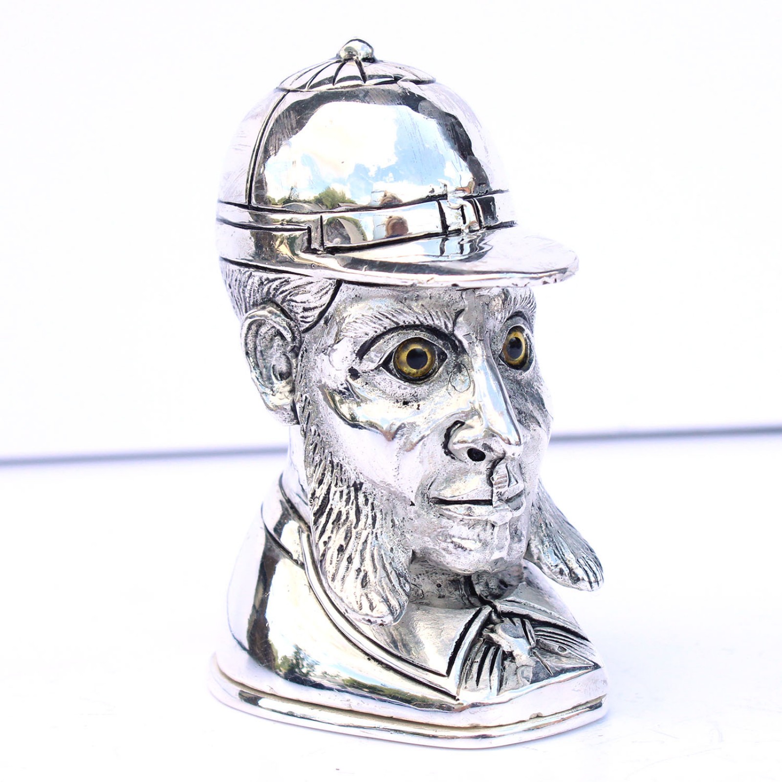 Photo of Silverplated WG Grace Cricketer Vesta Match Safe