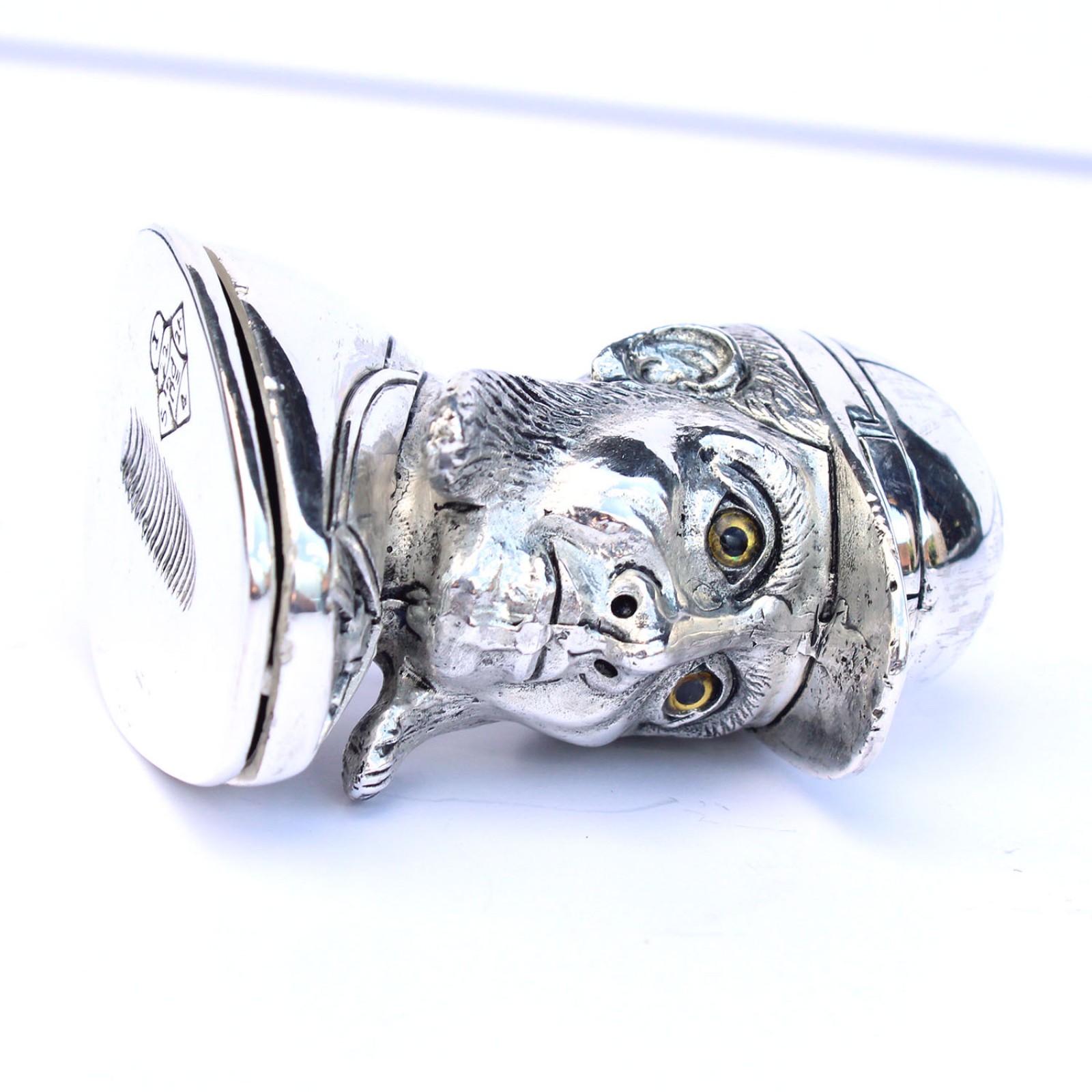 Photo of Silverplated WG Grace Cricketer Vesta Match Safe
