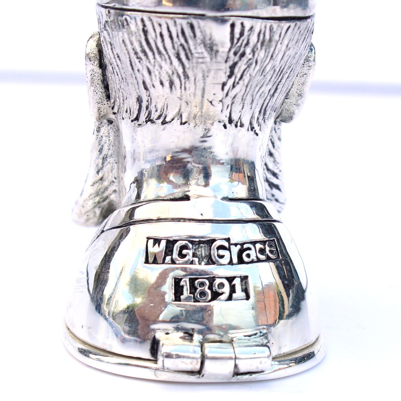 Photo of Silverplated WG Grace Cricketer Vesta Match Safe