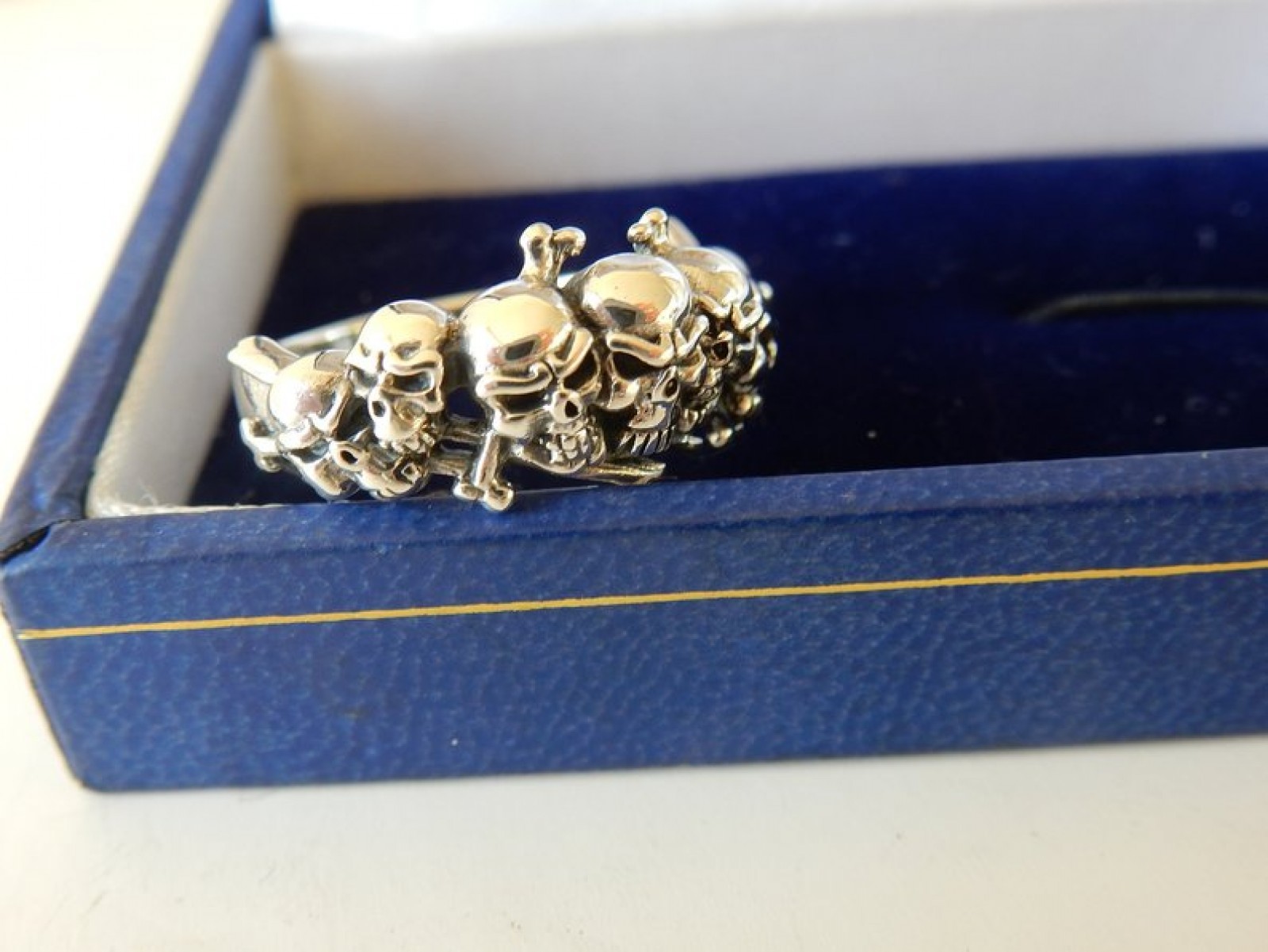 Photo of Solid Silver Skull Ring