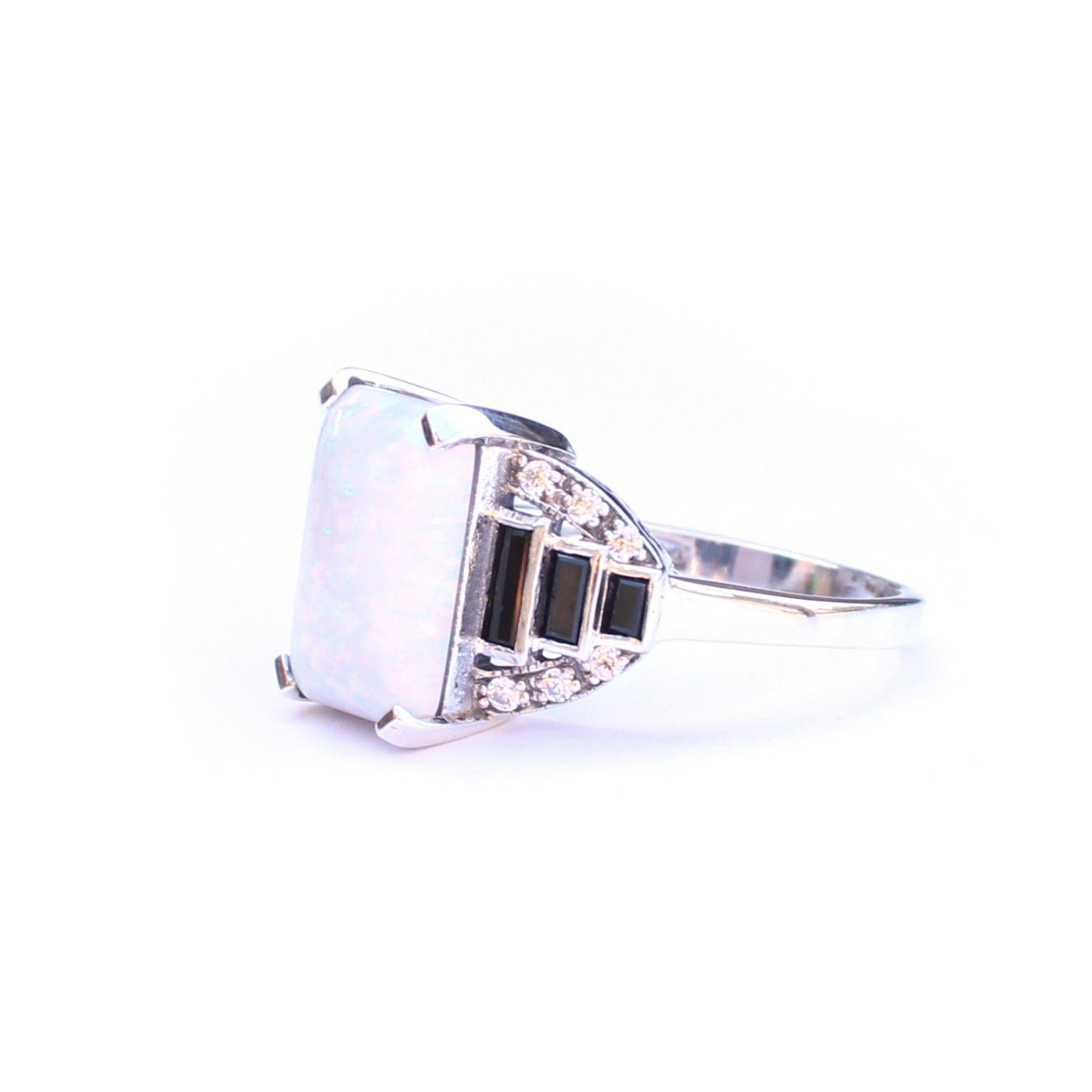 Photo of Sterling Silver Art Deco style Opal Ring