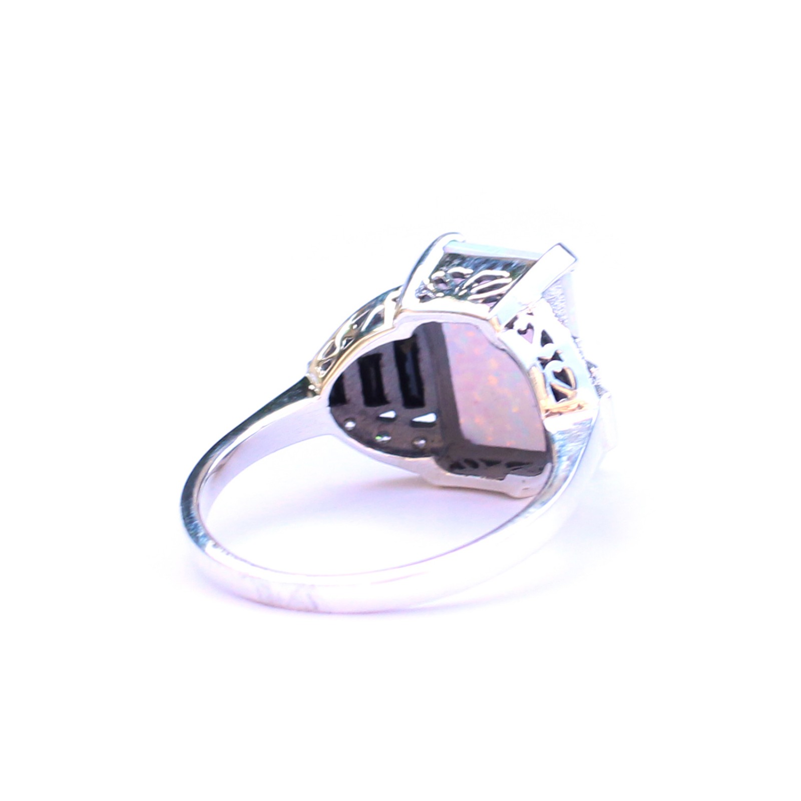 Photo of Sterling Silver Art Deco style Opal Ring