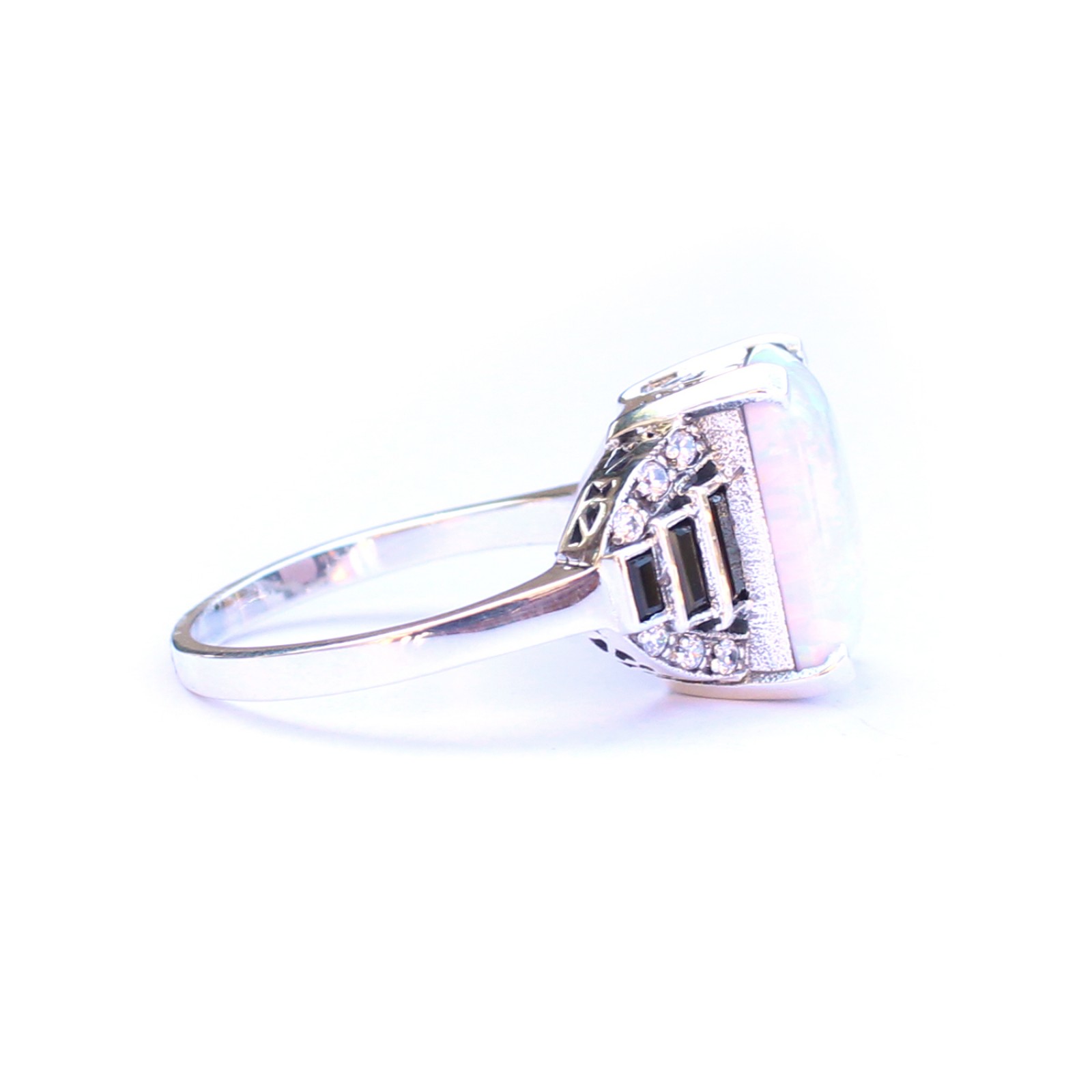 Photo of Sterling Silver Art Deco style Opal Ring