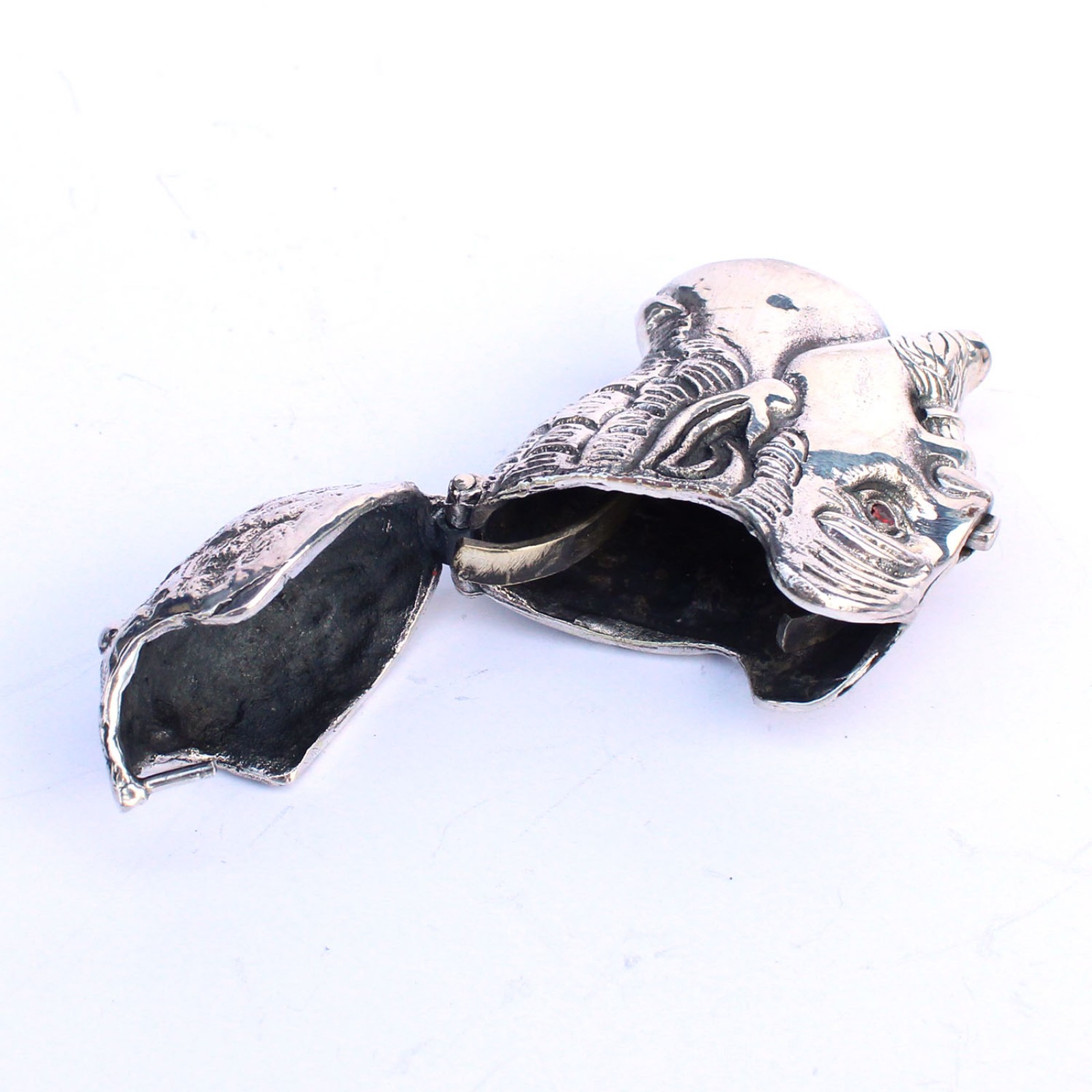 Photo of Sterling Silver Devil Satan Vesta Match Safe