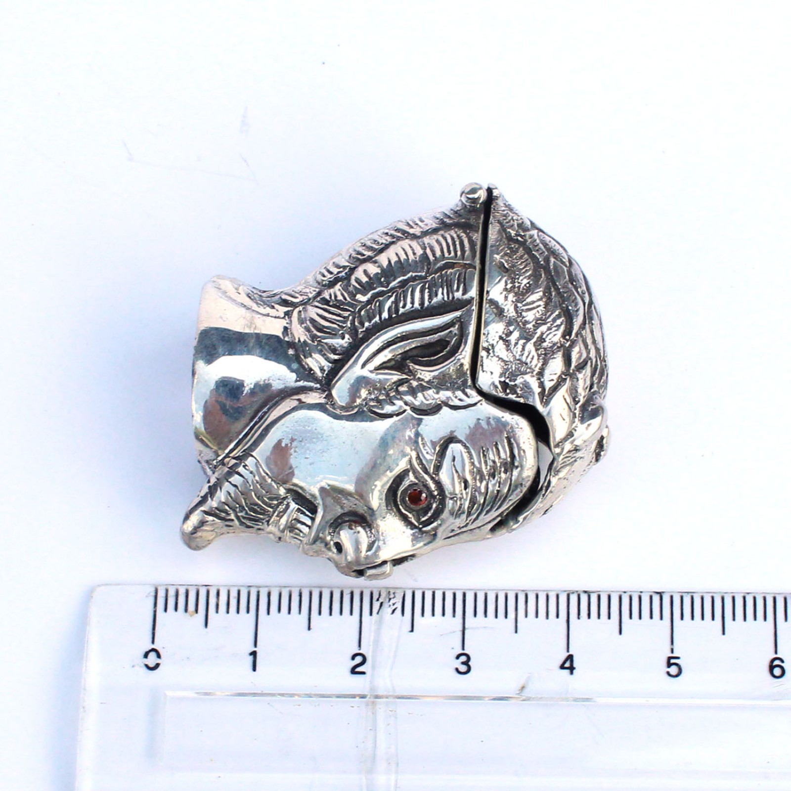 Photo of Sterling Silver Devil Satan Vesta Match Safe