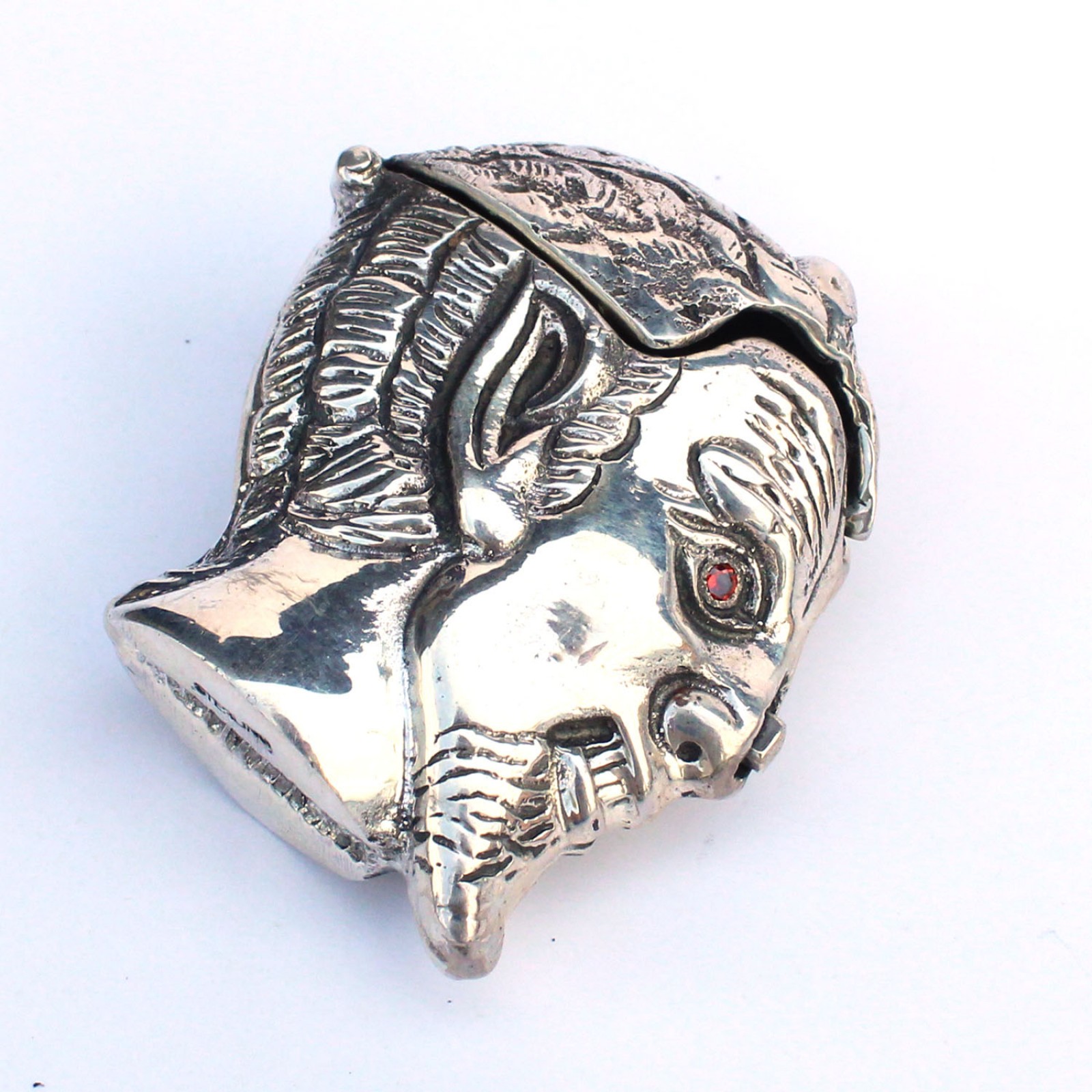 Photo of Sterling Silver Devil Satan Vesta Match Safe