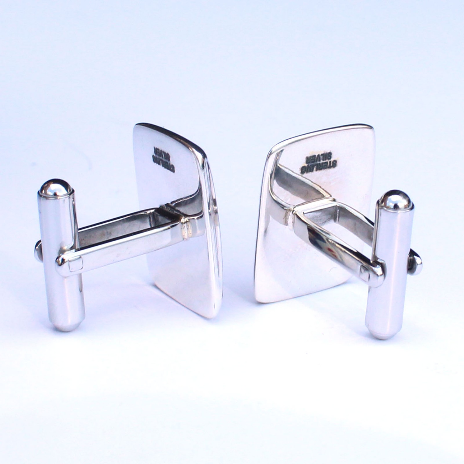Photo of Sterling Silver Enamel Ace Playing Card Cufflinks