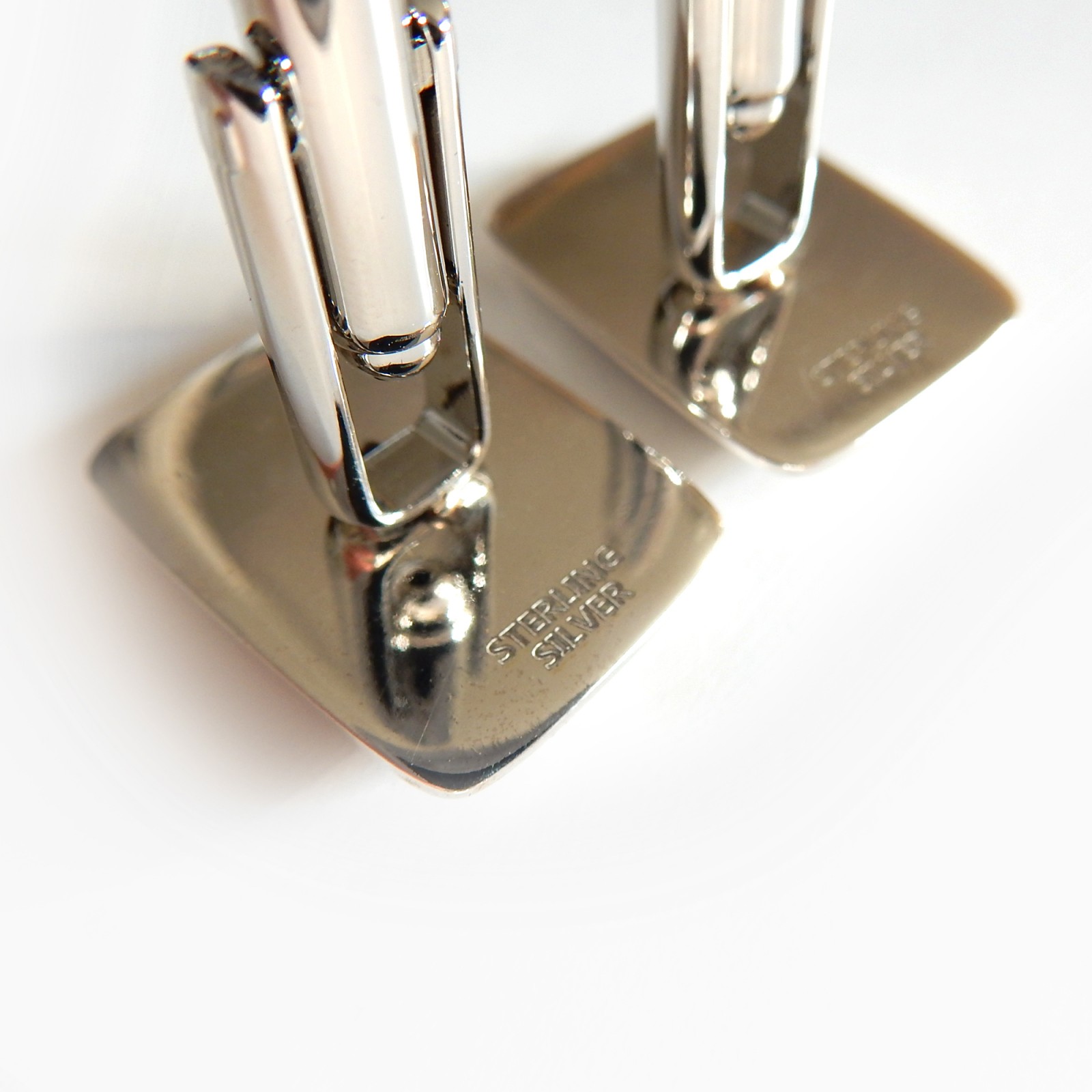 Photo of Sterling Silver Enamel Nude Lady Erotic Cufflinks Mens Jewelry