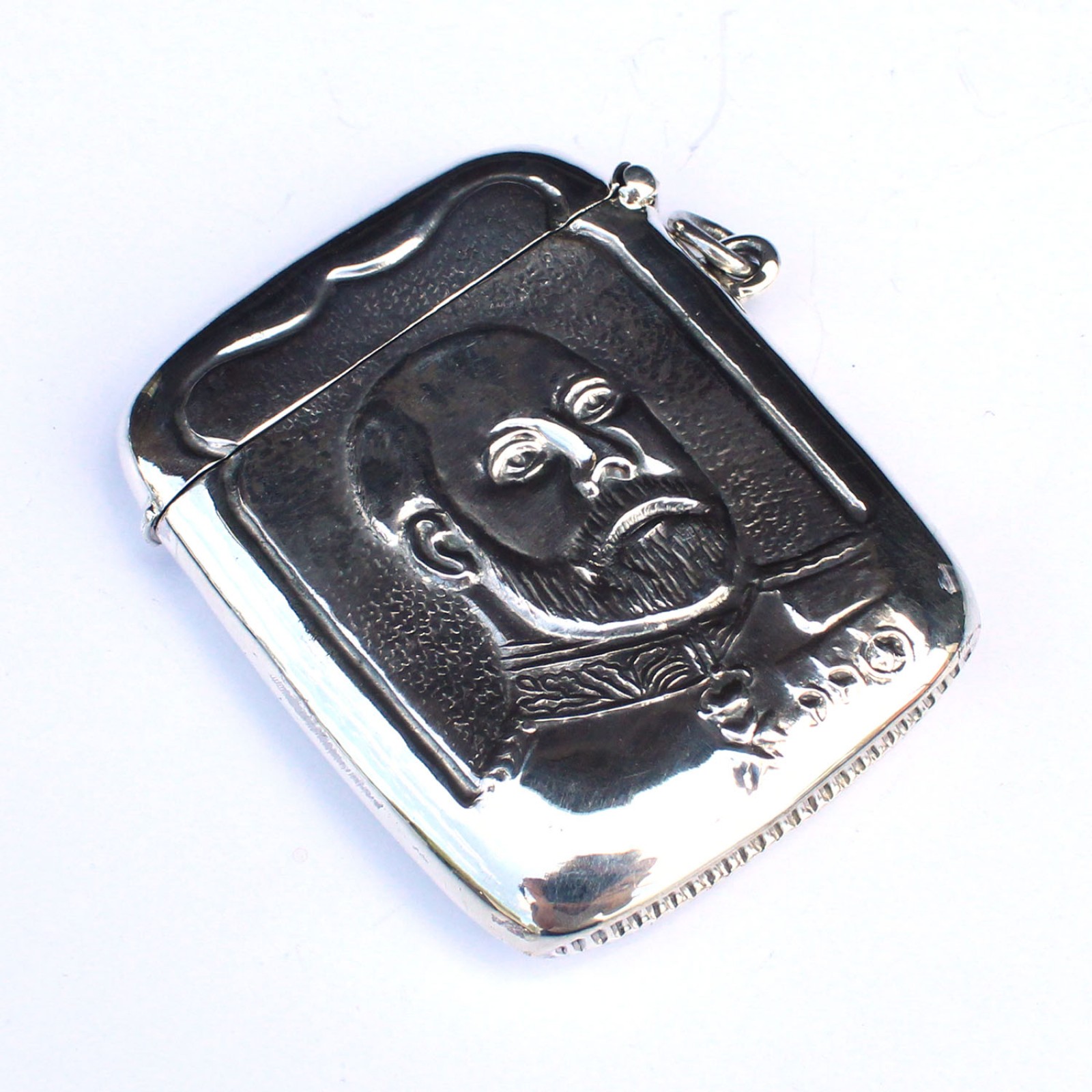 Photo of Sterling Silver King Edward VII Vesta Match Safe Container Box