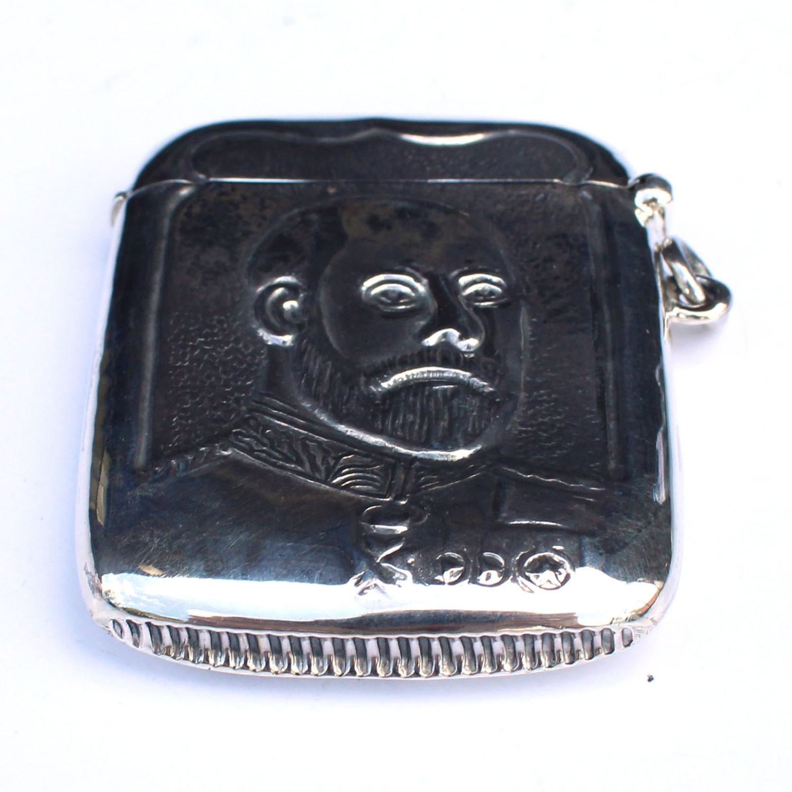 Photo of Sterling Silver King Edward VII Vesta Match Safe Container Box