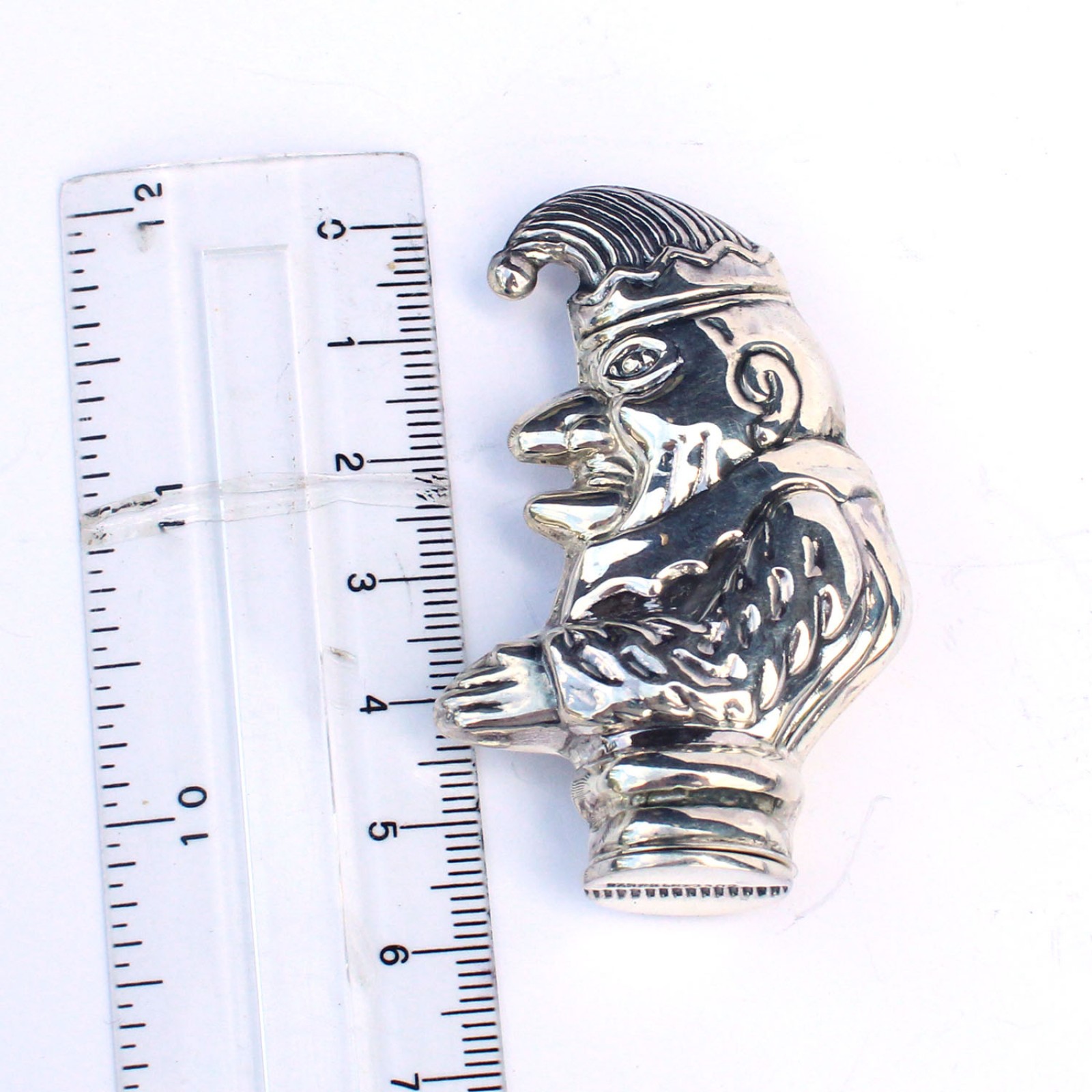 Photo of Sterling Silver Punch & Judy Puppet Vesta Match Safe Snuff Box