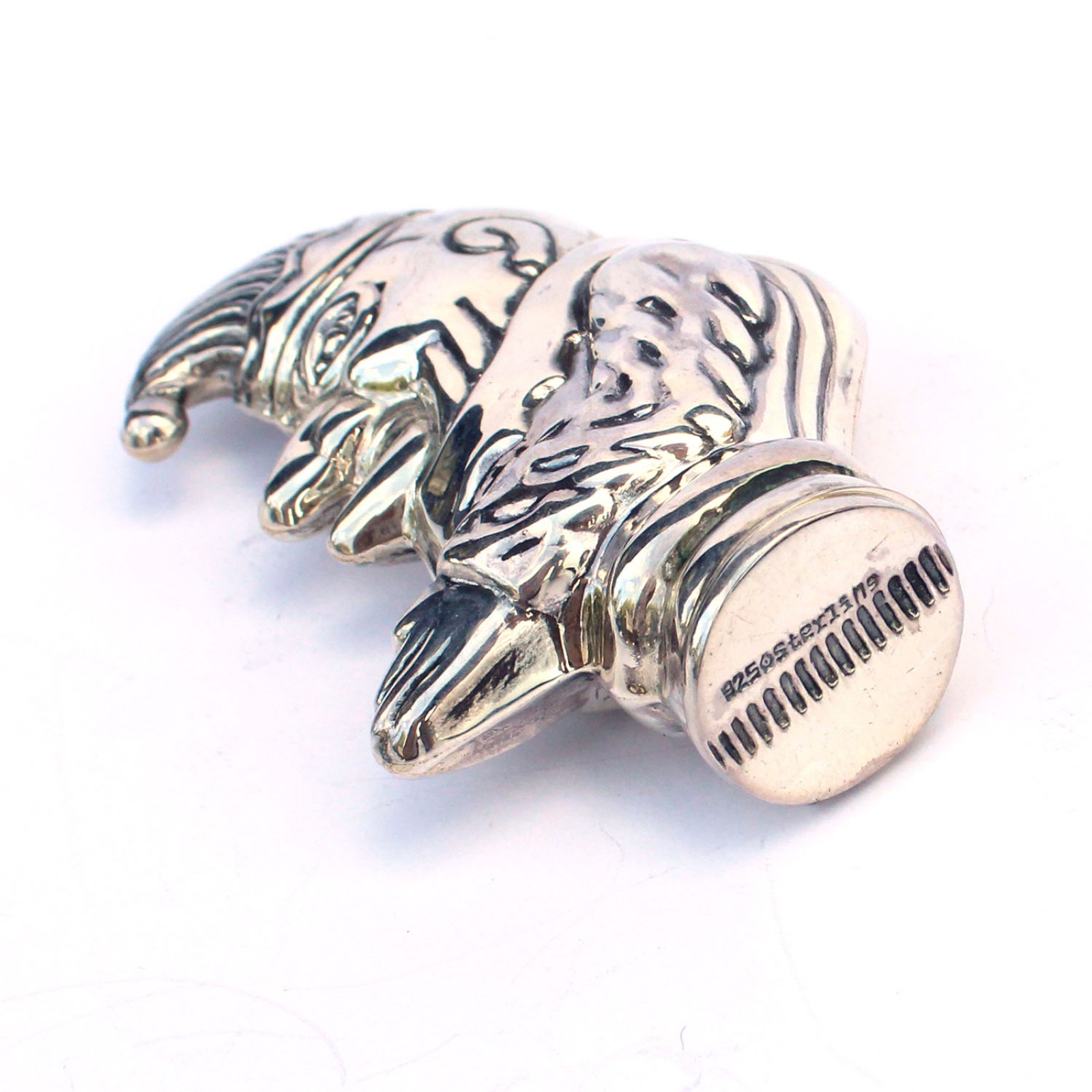 Photo of Sterling Silver Punch & Judy Puppet Vesta Match Safe Snuff Box