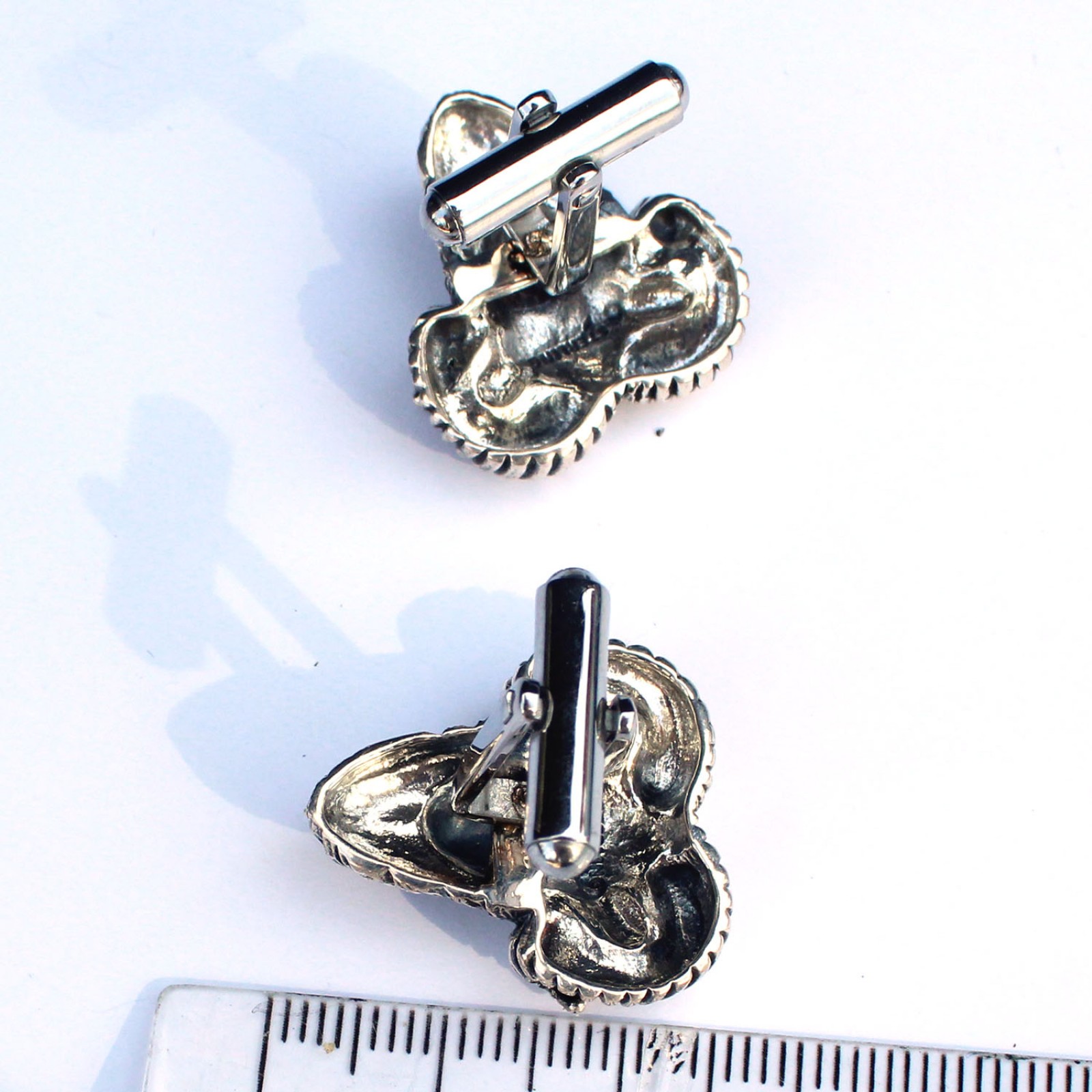 Photo of Sterling Silver Ram Head Aries Cufflinks