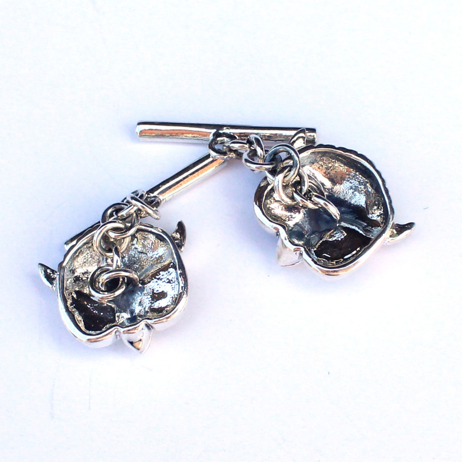 Photo of Sterling Silver Ruby Owl Cufflinks