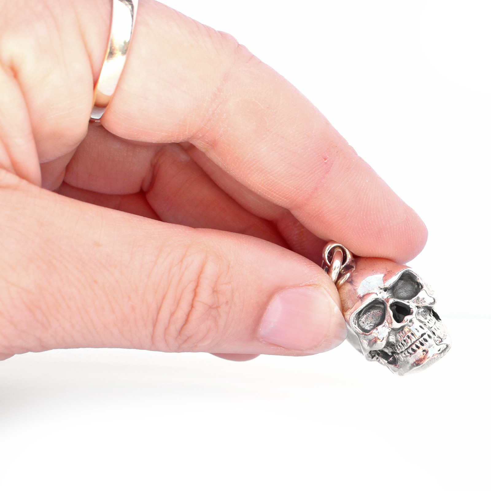 Photo of Sterling Silver Skull Pendant