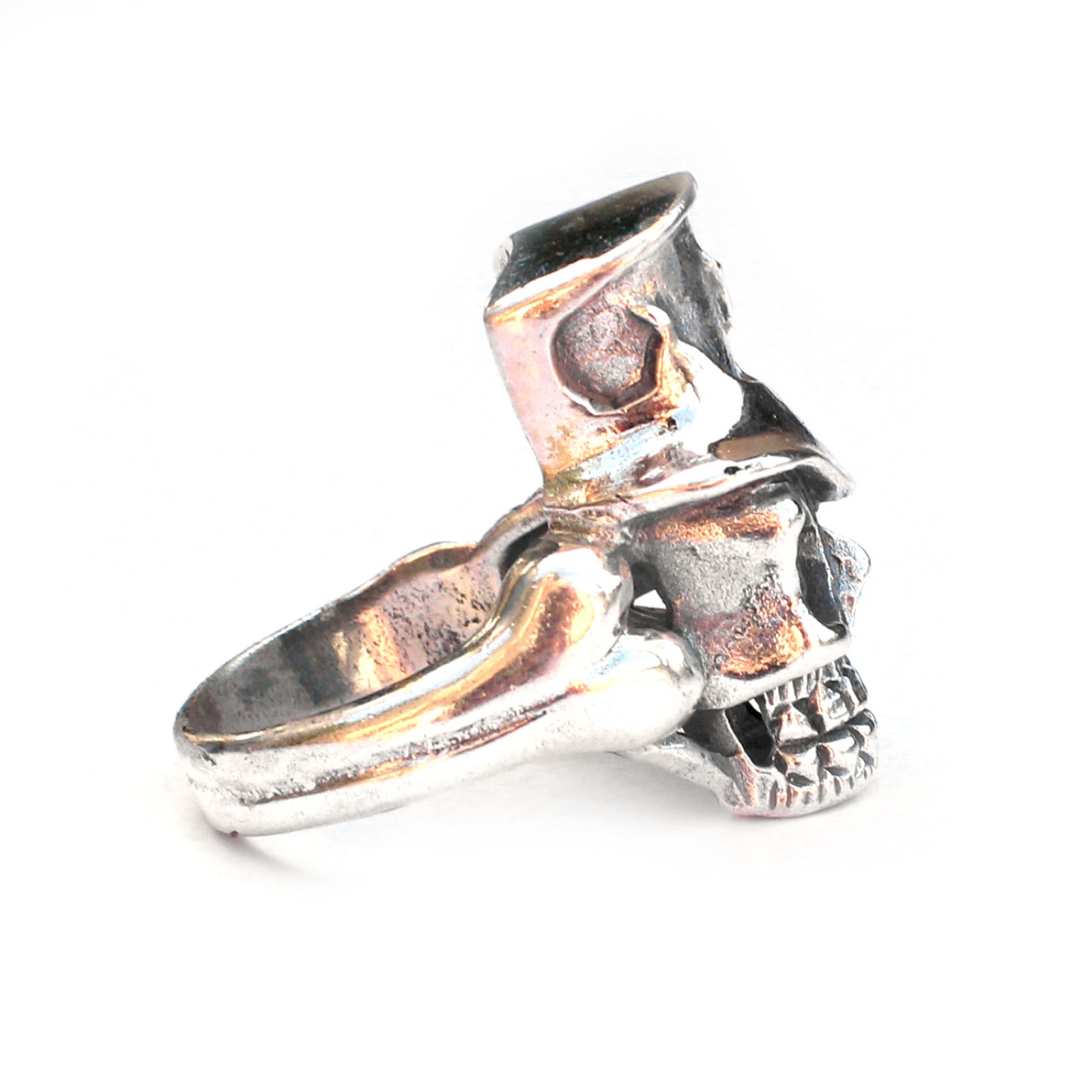 Photo of Sterling Silver Skull wearing Top Hat Ring