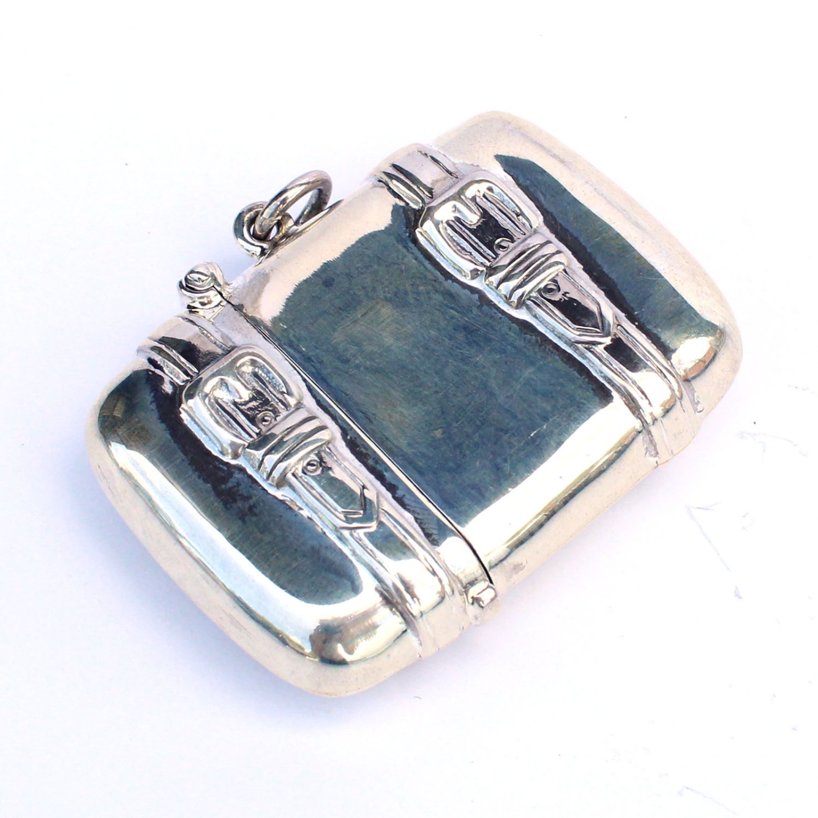 Photo of Sterling Silver Suitcase Luggage Vesta Match Safe