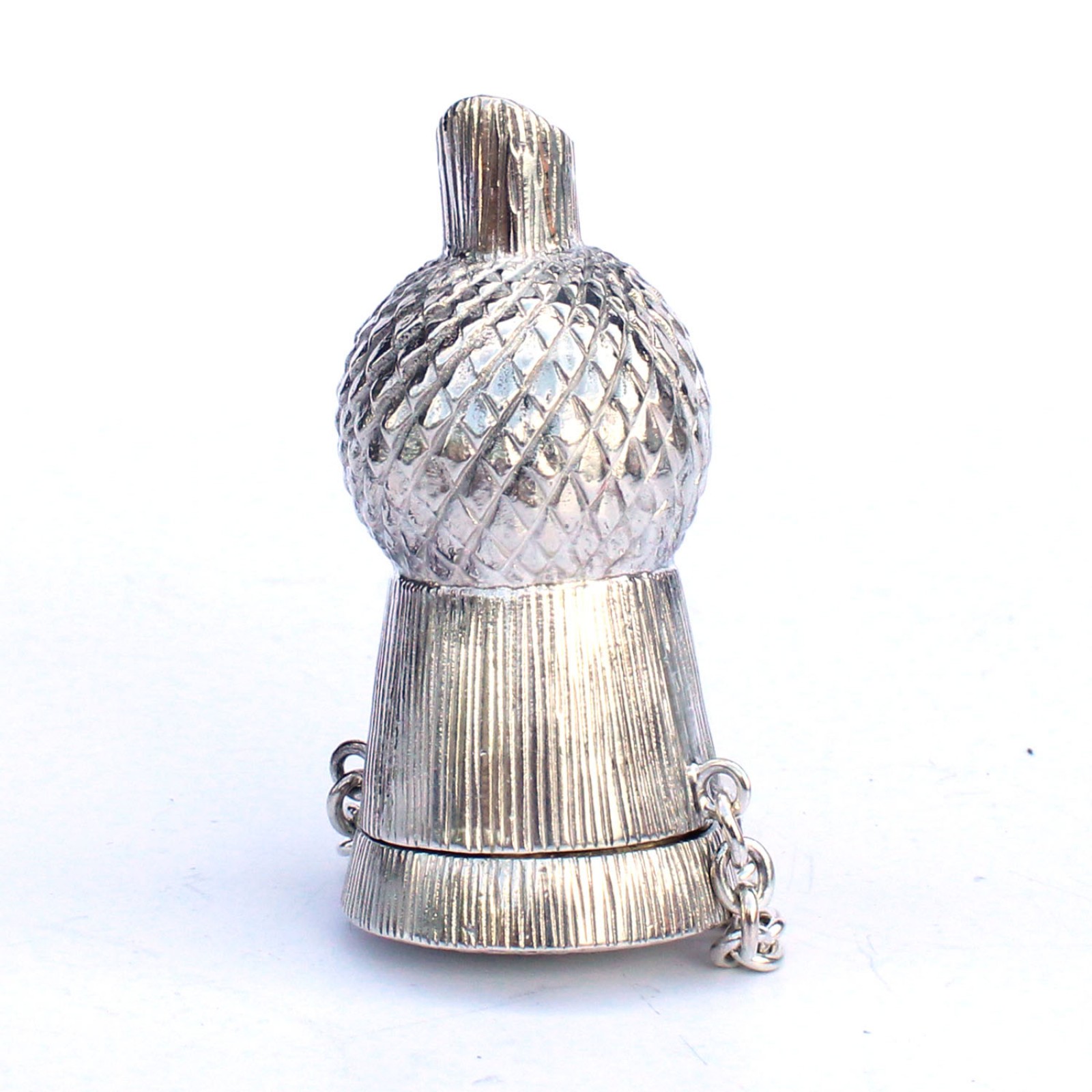 Photo of Sterling Silver Thistle Pierced Vinaigrette Snuff Container