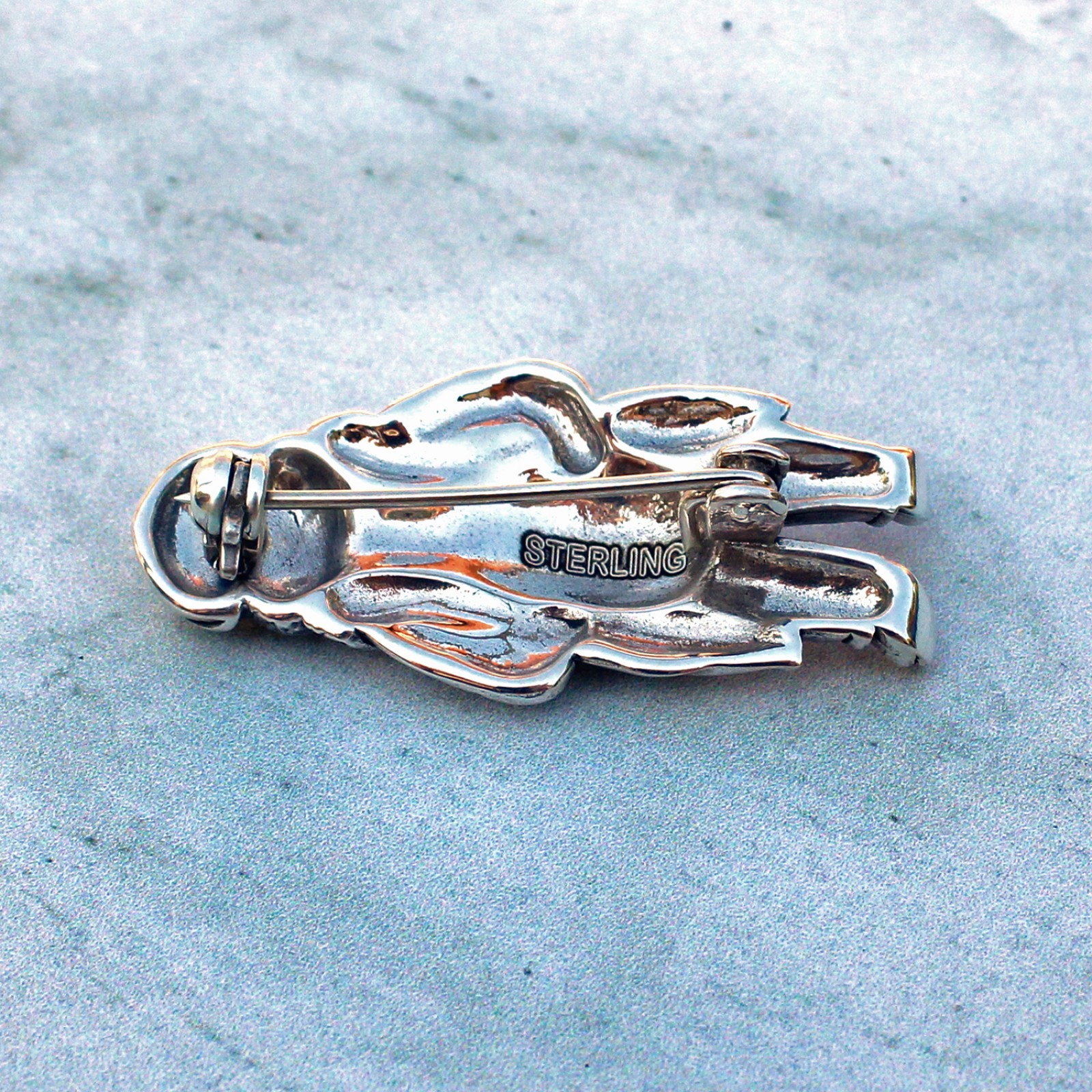 Photo of Sterling Silver Wind in the Willows Toad Brooch