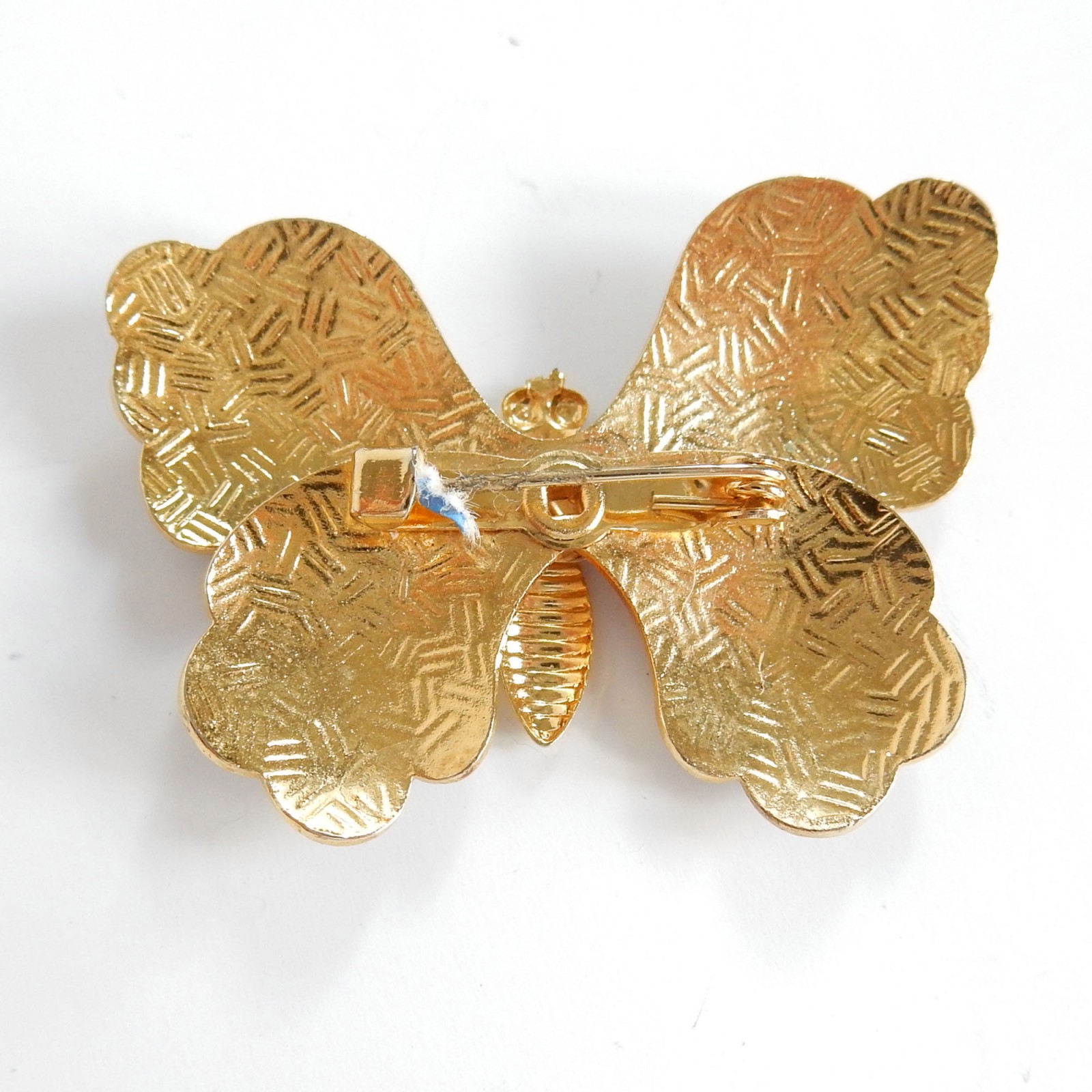 Photo of Vintage Cloisonne Enamel Butterfly Brooch Pin