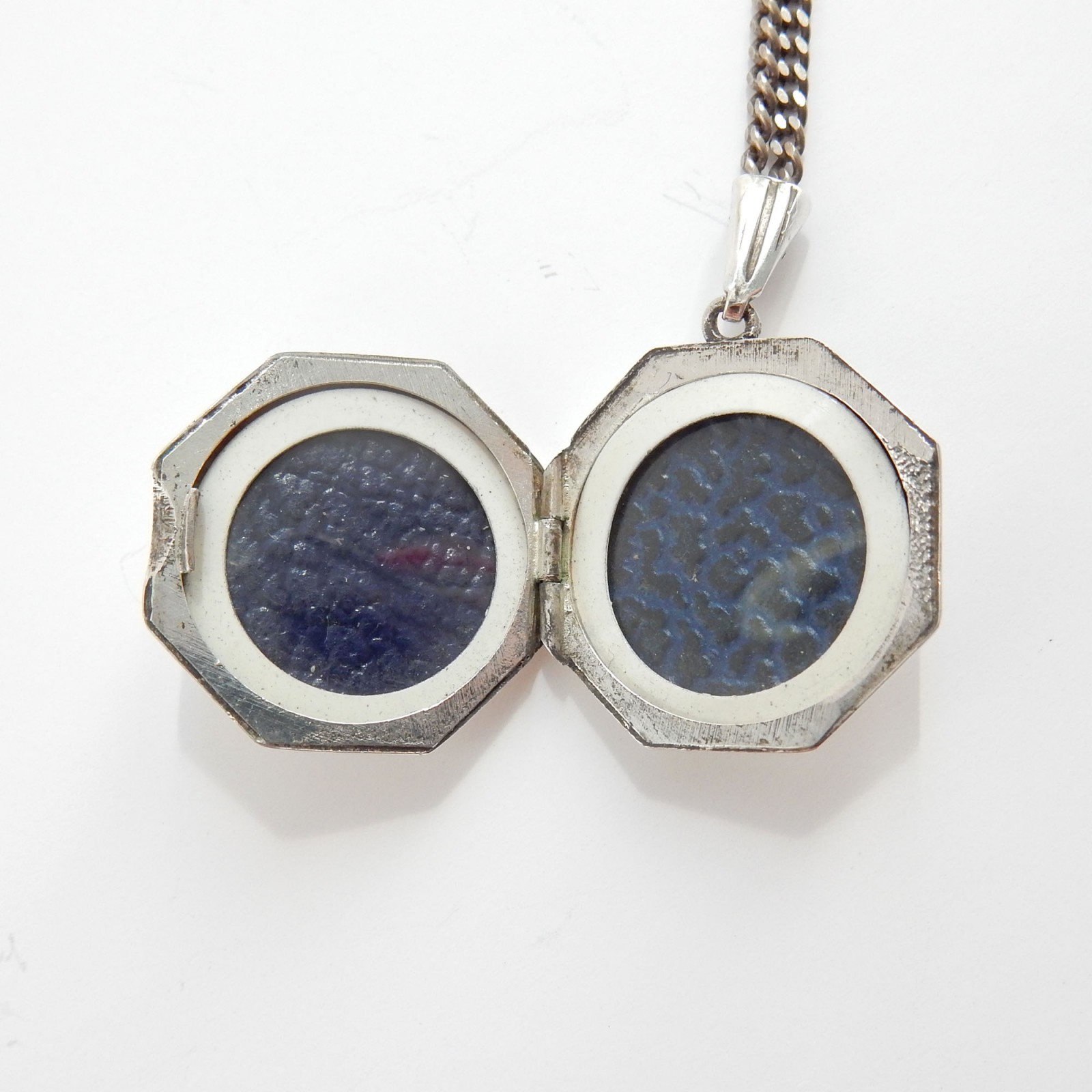 Photo of Vintage Sterling Silver Hexagon Locket Silver Love Token Jewelry