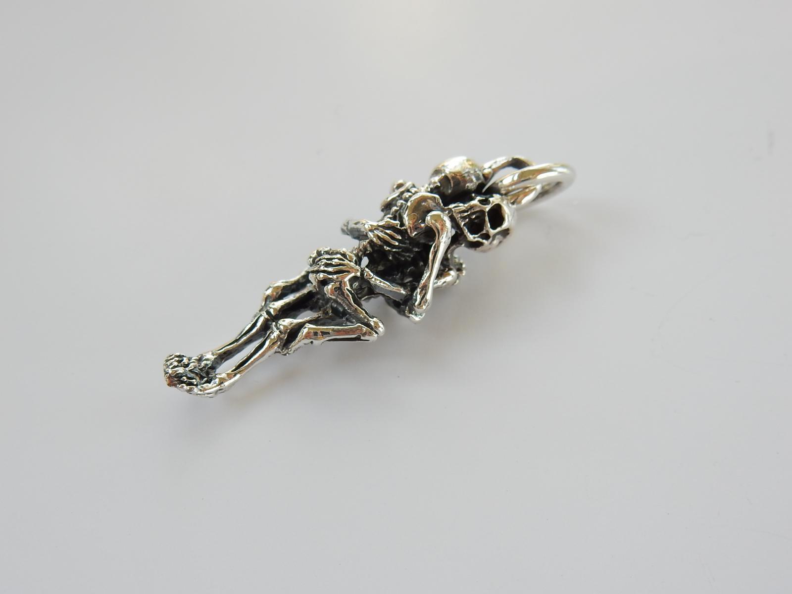 Photo of Sterling Silver Love Making Skeletons Pendant