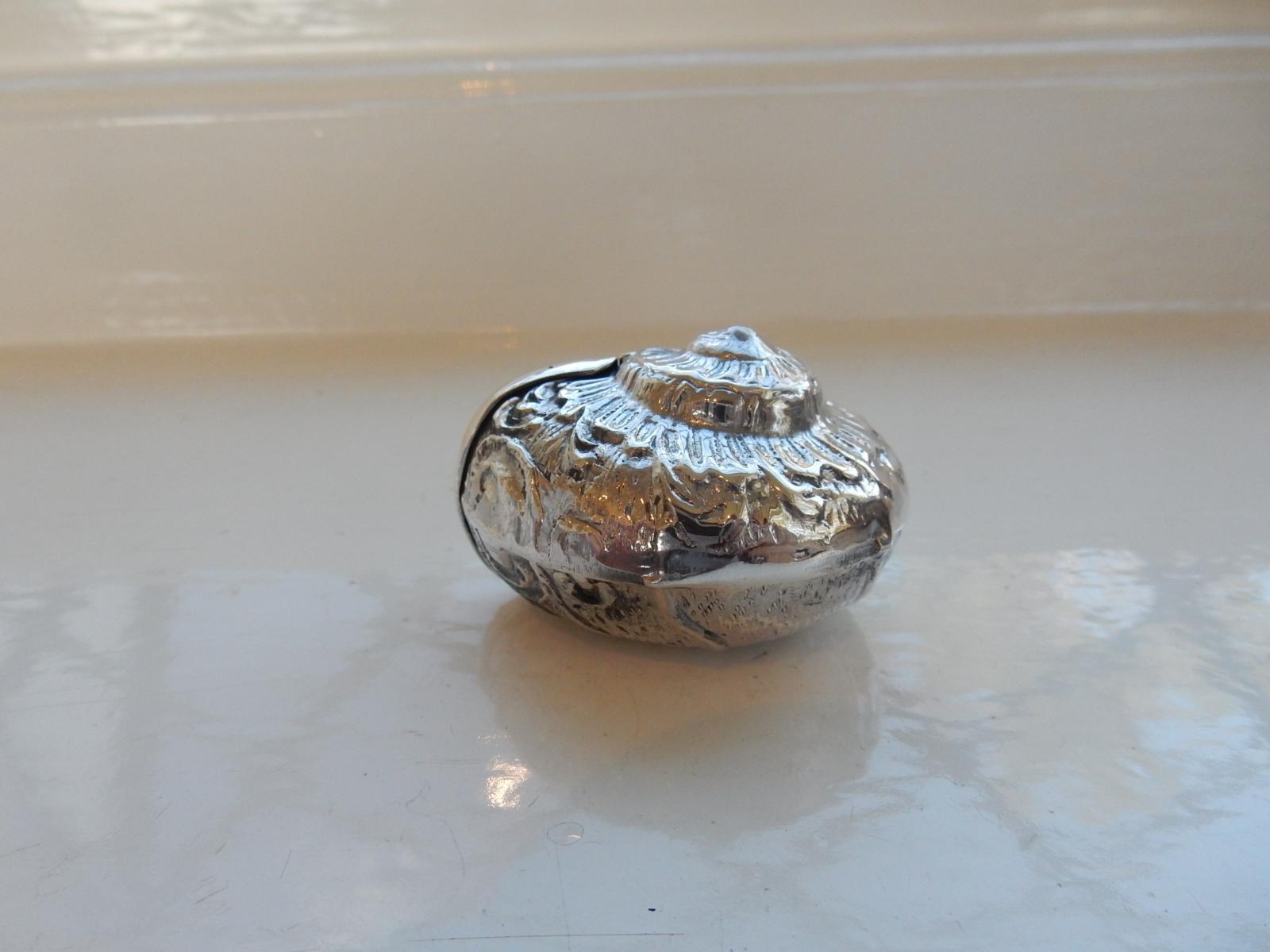 Photo of Silver-Plated Sea Shell Match Safe Vesta