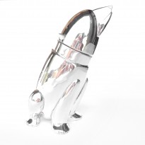 Unleashing Elegance: The Silverplated Polar Bear Cocktail Shaker